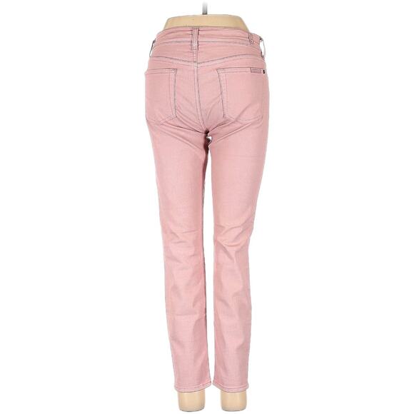 7 for All Man Kind the Cropped Skinny Jean Women’s Size 25 Pink - Picture 2 of 3